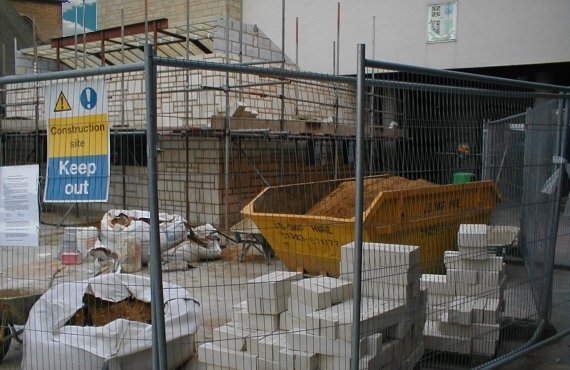 The New Front Entrance - Under Construction
